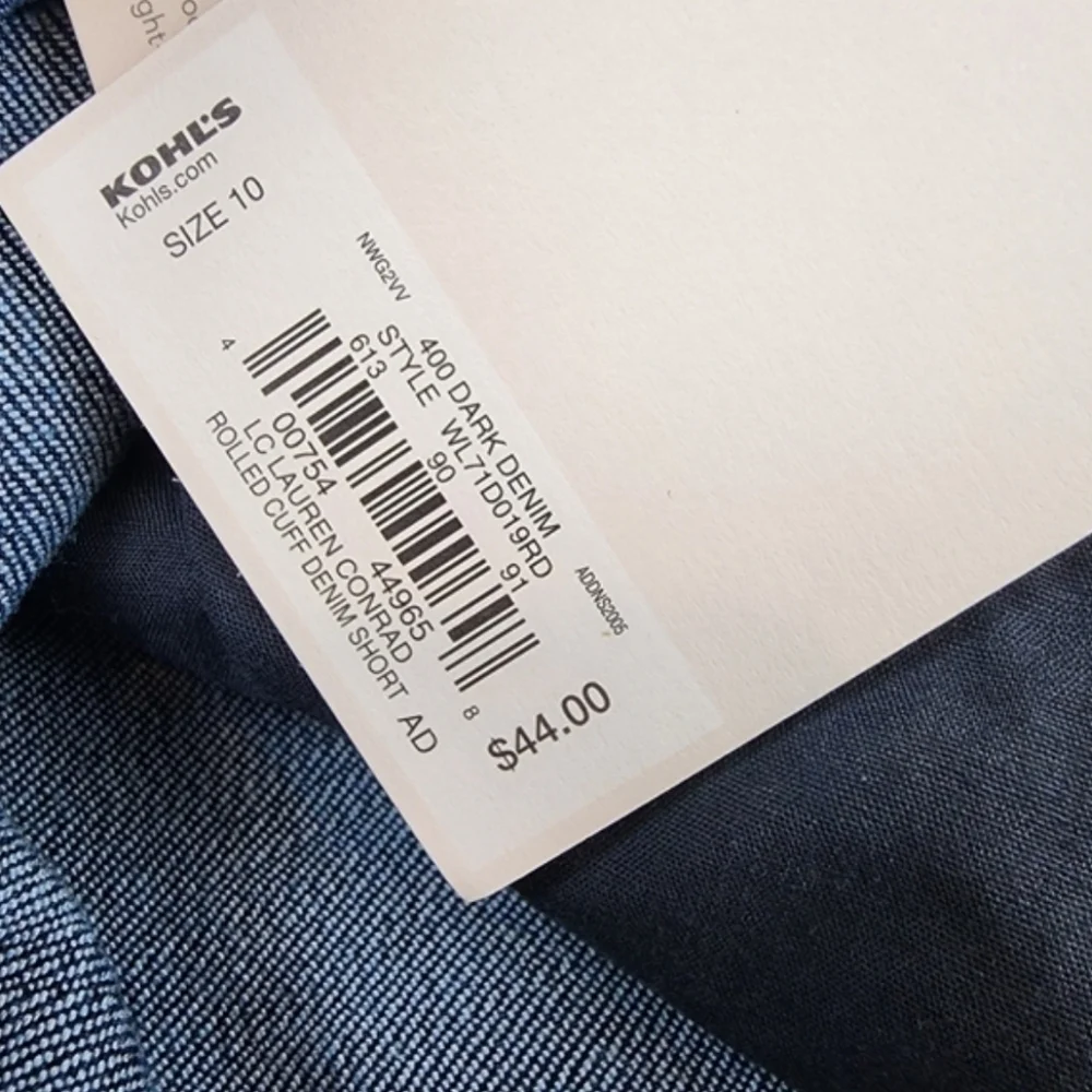 LC Lauren Conrad blue jeans shorts Size 10